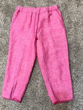 *SIZE 10* TALBOTS PULL-ON PINK CAPRI